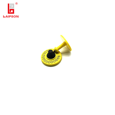 860Mhz UHF RFID Round 860-960MHZ Alien H4 Yellow Sheep Goat Ear Tag