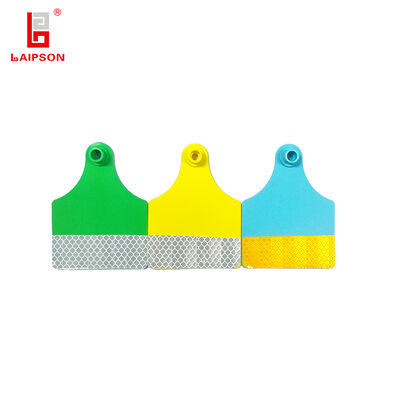 Reflective Cattle Ear Tags With Waterproof TPU Material Heat Cold Resistance And Laser Printing For Livestock Management