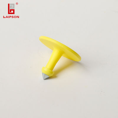 Round Small Animal Pig Button Ear Tags Multi Colors For Livestock Supplier