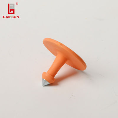 Round Small Animal Pig Button Ear Tags Multi Colors For Livestock Supplier
