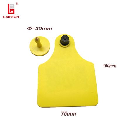 100mm CMA 860-960Mhz Buffalo Ear Tag For Farm Management