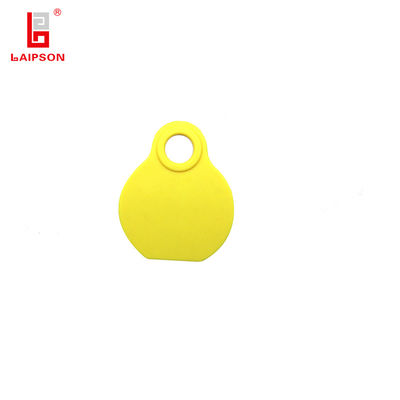 ISO9001 80mm Top TPU Medium Size Cattle Sheep Neck Tags With Laser Printing Number