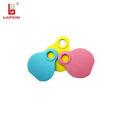 ISO9001 80mm Top TPU Medium Size Cattle Sheep Neck Tags With Laser Printing Number