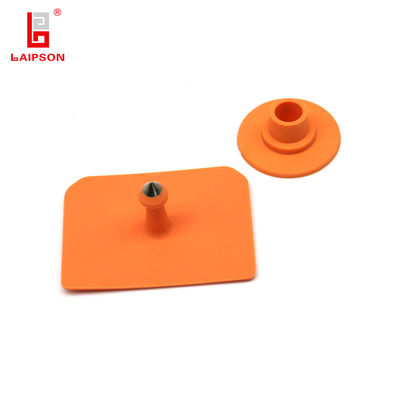 52mm OEM Visual TPU Plastic Swine Pig Ear Tags Laser Printing QR Code Male
