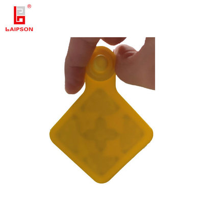 3m Rang 90mm Anti UV Diamond Shaped UHF Rfid Cow Tags For Farm Management